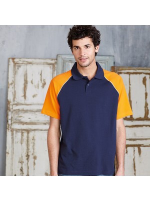 Plain Polo base ball contrast polo shirt Kariban 200 GSM